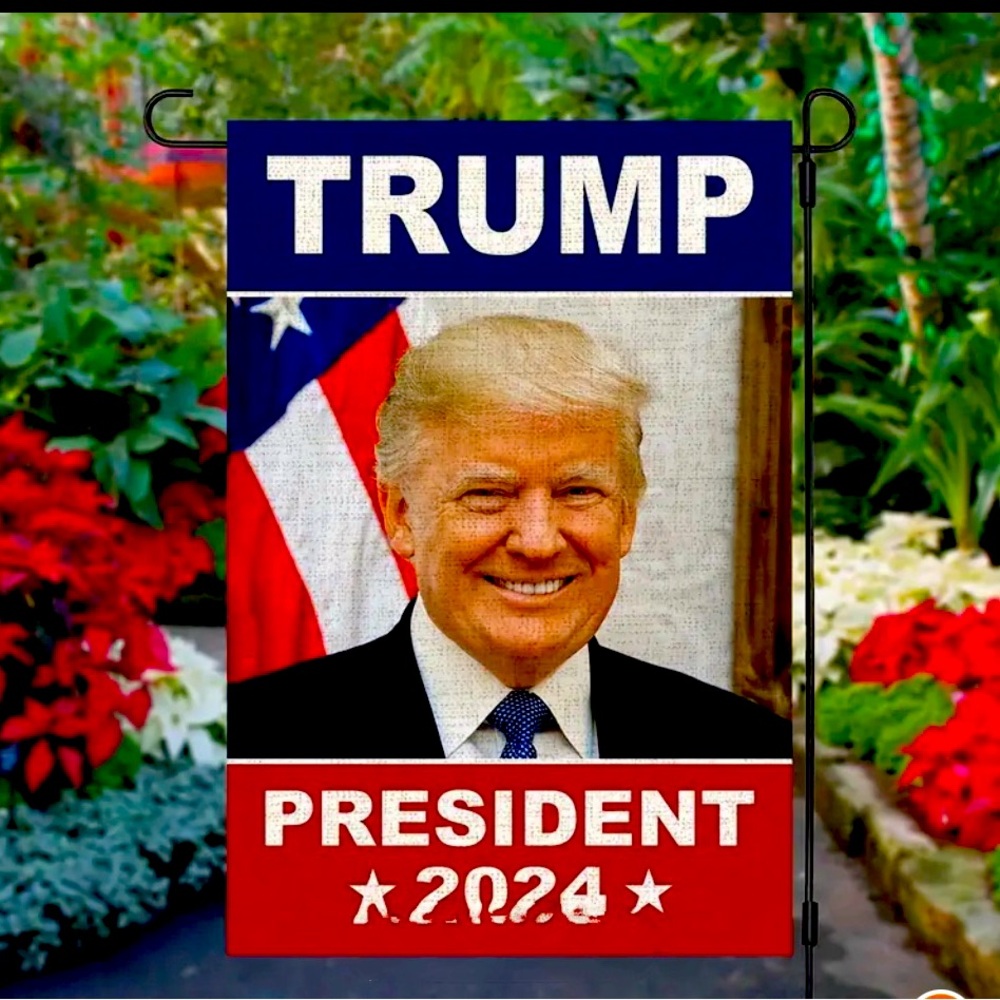 Trump 2024 Patriotic Garden Flag